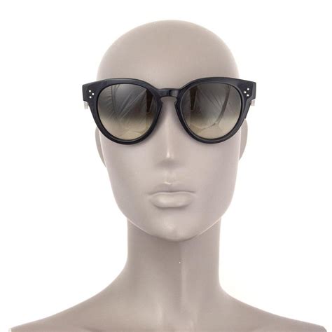 authentic celine thin preppy sunglasses cl 41049 s|CELINE Thin Preppy Sunglasses CL41049/S Black.